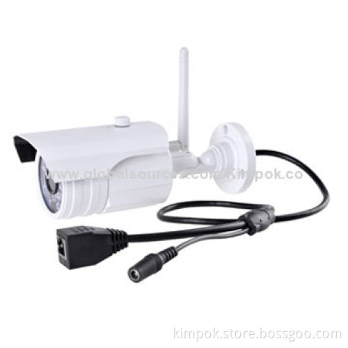 Megapixel IP Camera, 720P Water-resistant, Supports Day and Night IR Vision